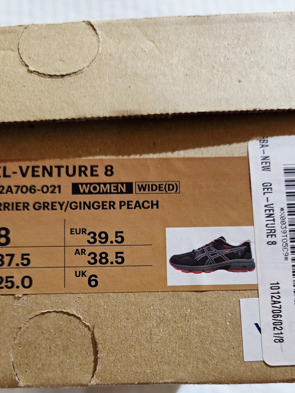 ASICS Women's Gel-Venture 8 Running Shoes 8 US ORTHOLITE NWT - Picture 11 of 11